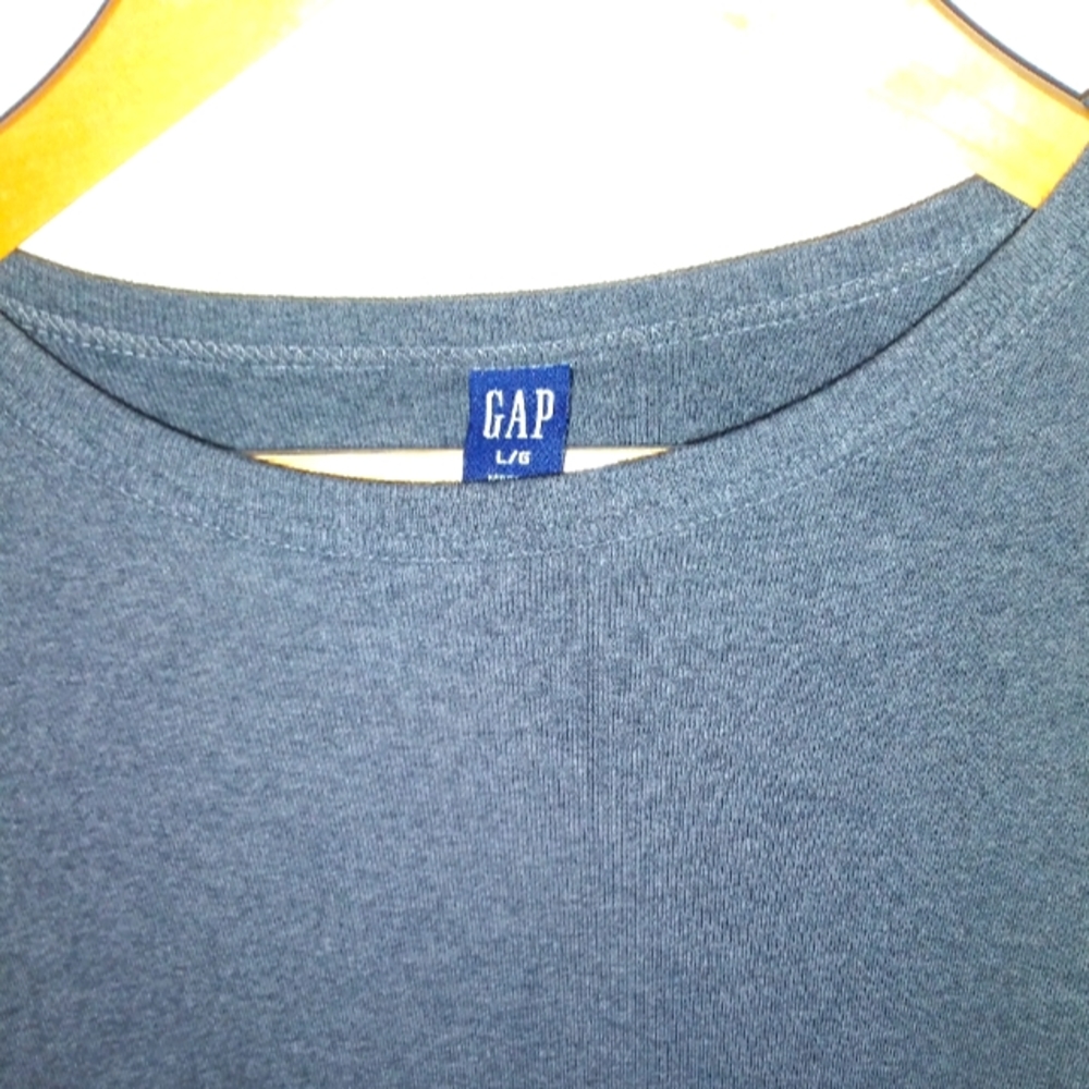 Women's Gap Cotton Charcoal Gray Sweater/Tee Size Large